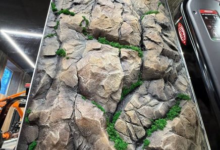 Штучні скелі з арт бетону в інтер'єрі, Київська область