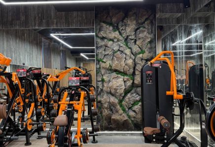 Штучні скелі з арт бетону в інтер'єрі, Київська область